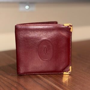 CARTIER BIFOLD WALLET Burgundy